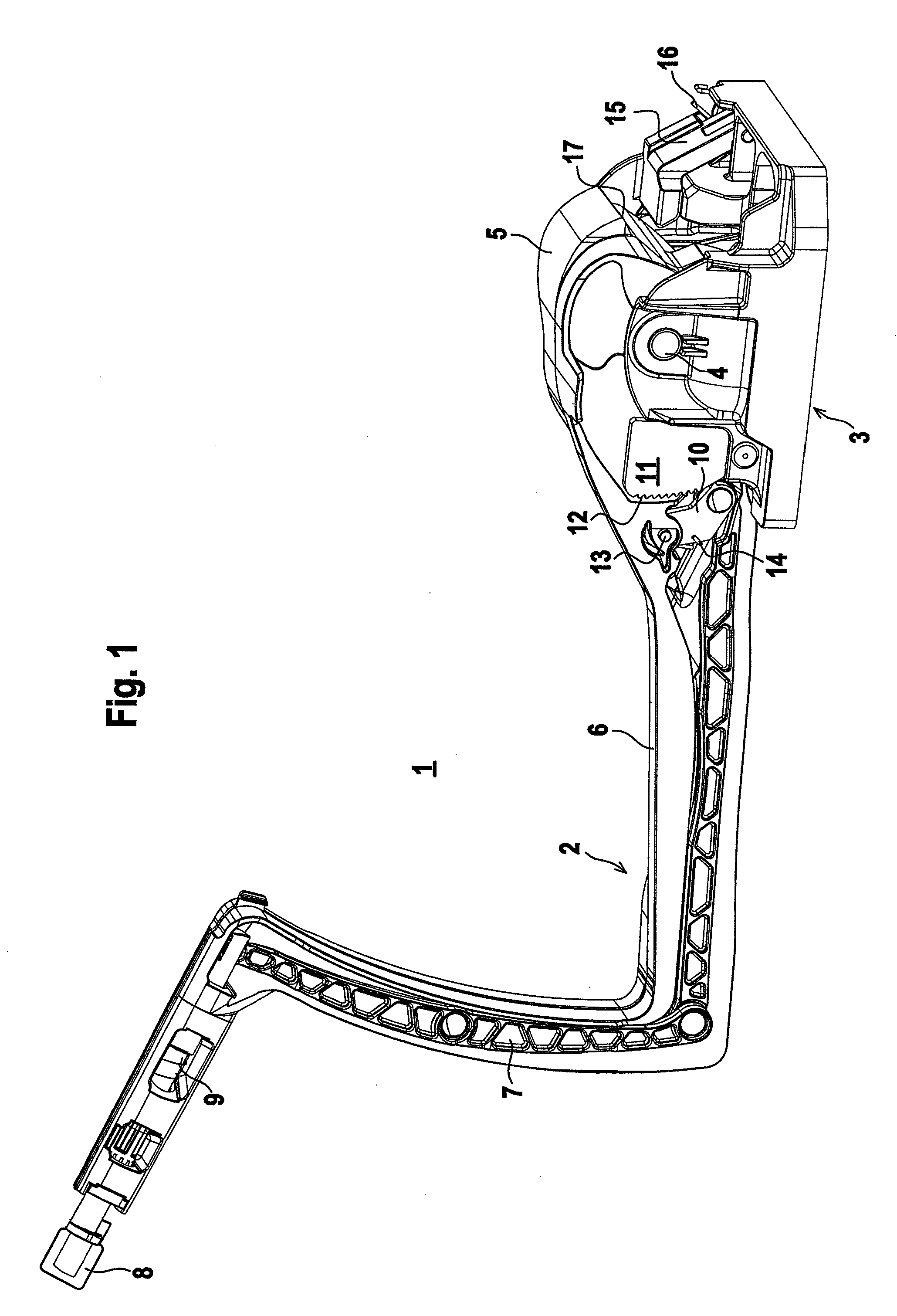 Operating mechanism for a parking brake