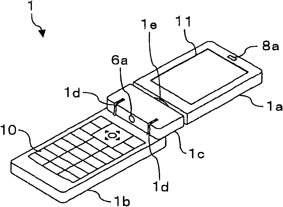 Noise suppressing device, mobile phone and noise suppressing method