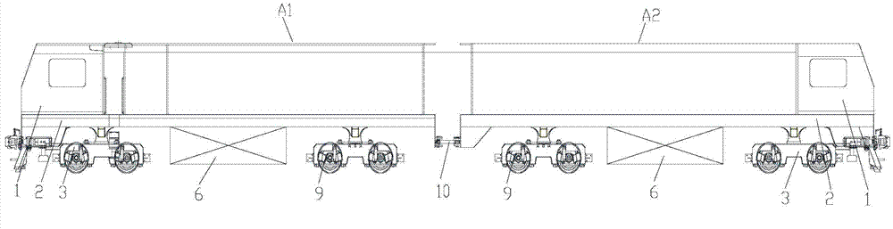 Self-powered metro steel rail grinding wagon