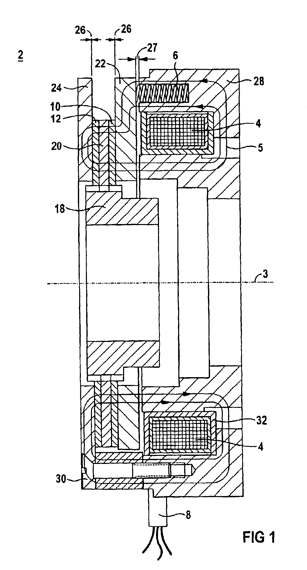 Method for detecting wear in a brake or a clutch