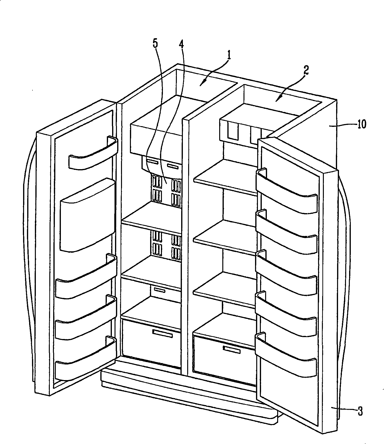 Turbo fan for blowing and refrigerator having the same