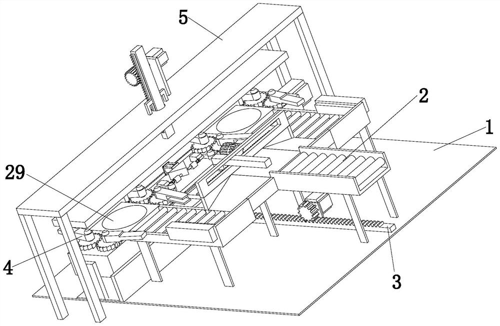 A tire alignment device for tractor production