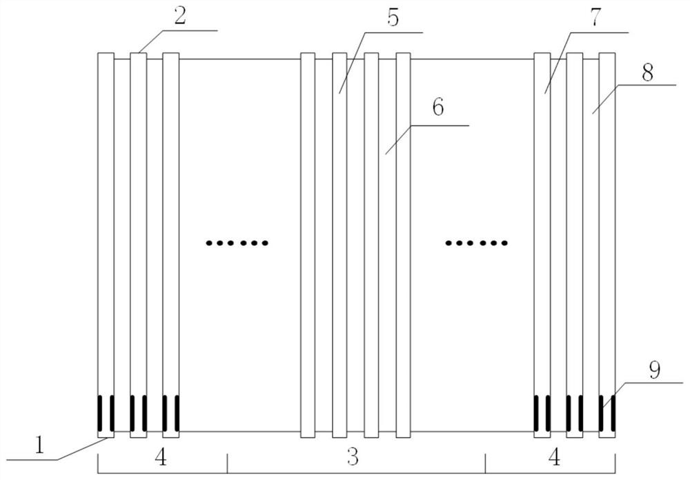 700-DEG-C boiler water wall arrangement structure capable of inhibiting negative flow response characteristics