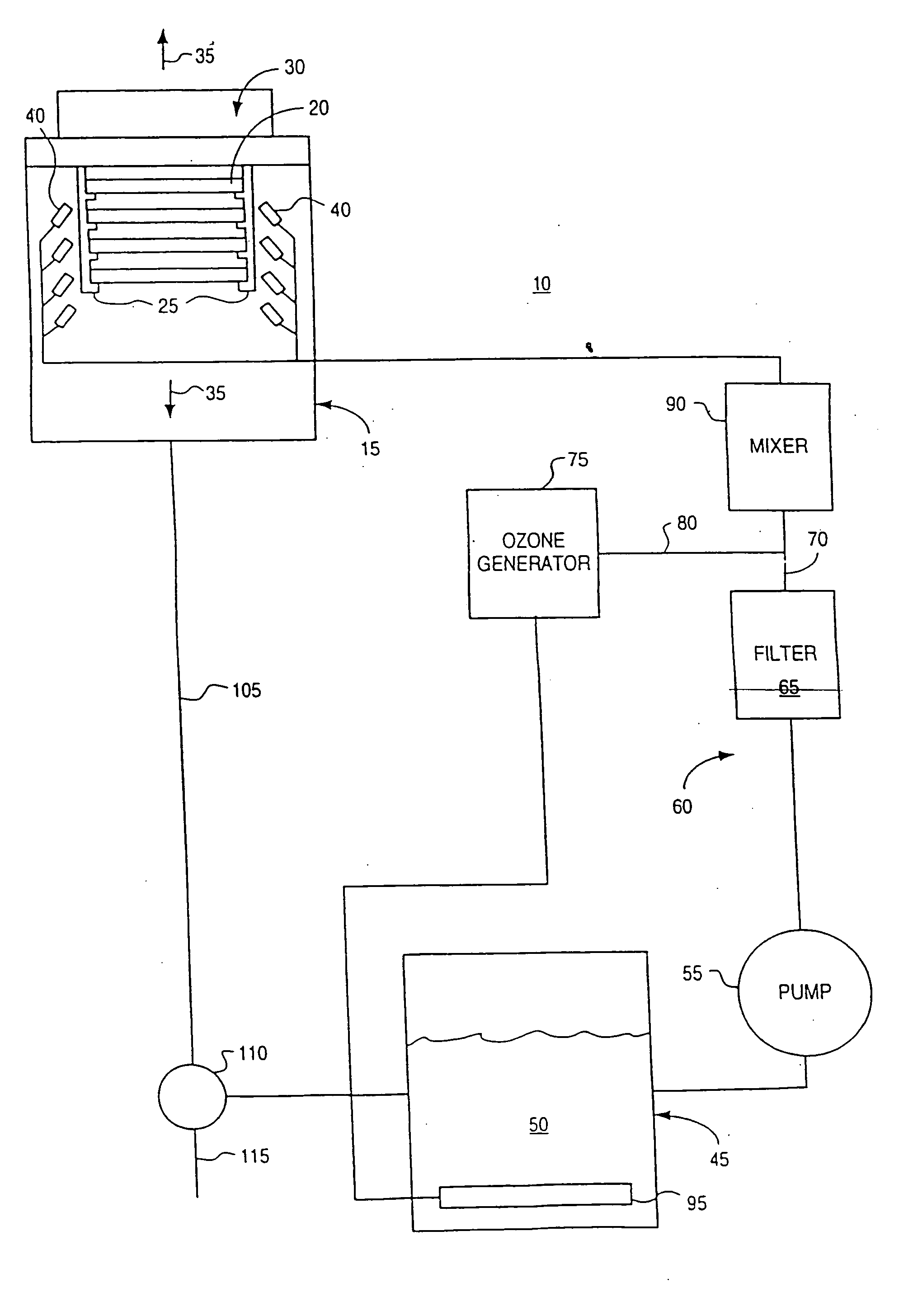 Process and apparatus for treating a workpiece