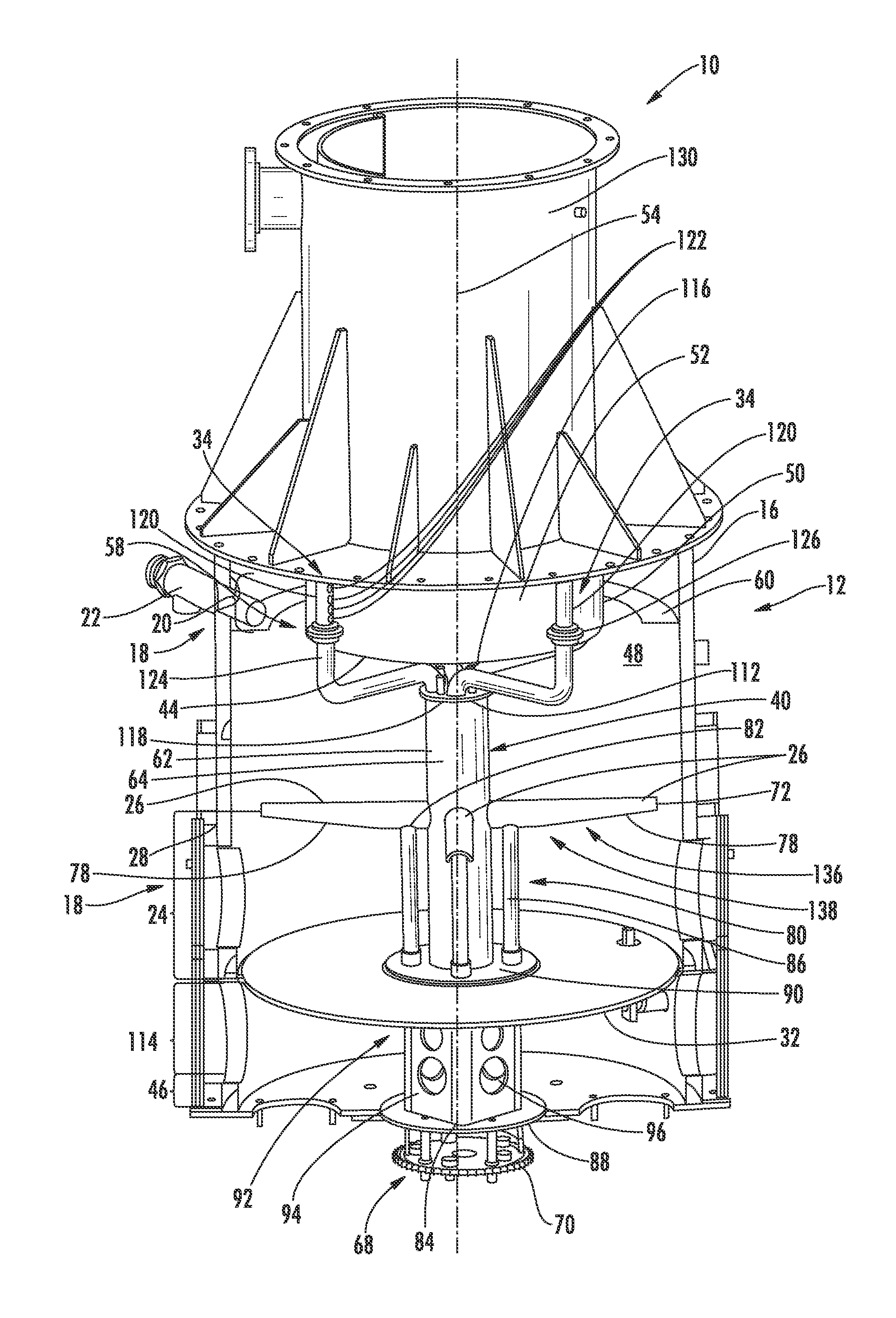 Plasma assisted gasification system with agitator drive assembly in reactor vessel