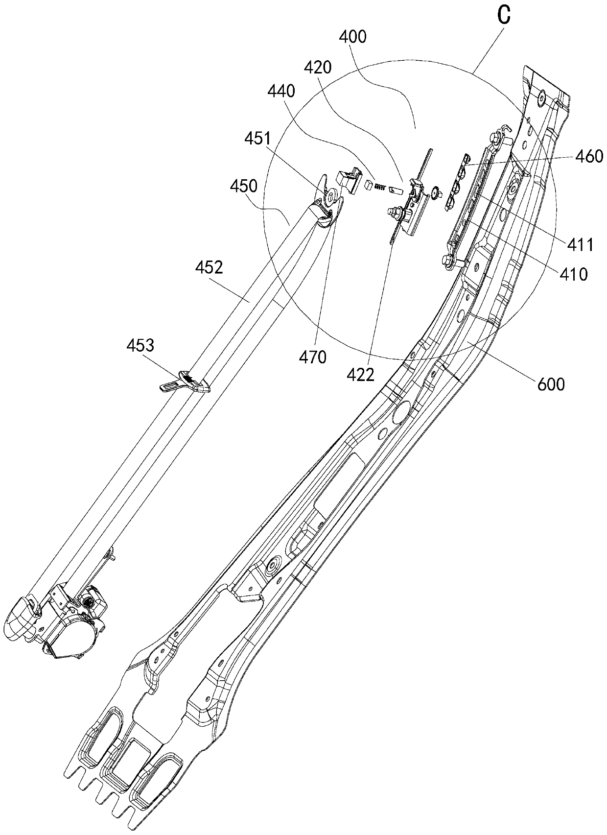 Self-adaptive safety belt adjusting system and automobile