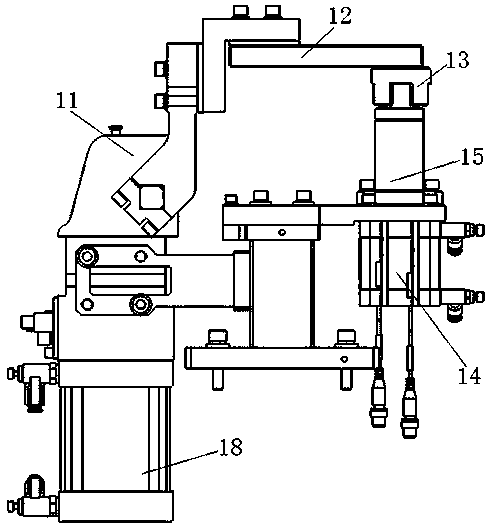 Machine for detecting inclination angle of rear axle of car