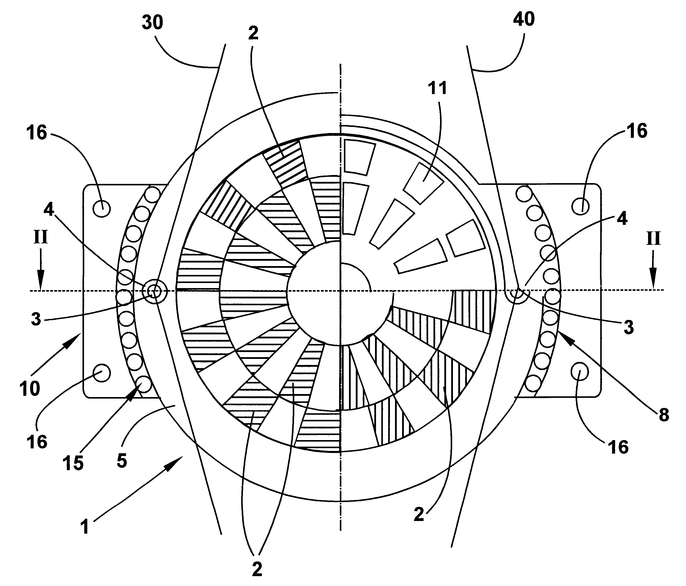 Device for forming a leno selvedge with an electric motor comprising a rotor and a stator accomodating the rotor