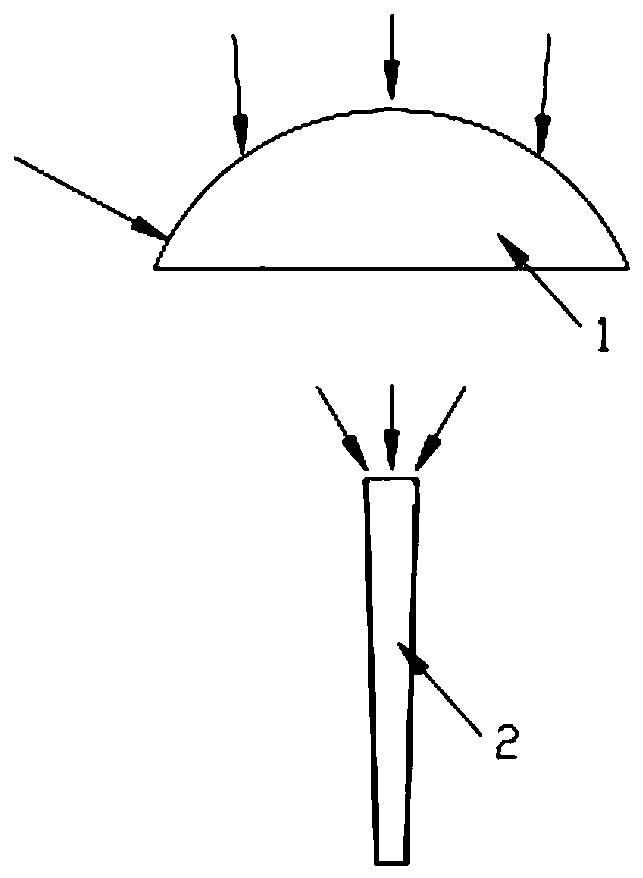 Anti-sun crack light guide rod