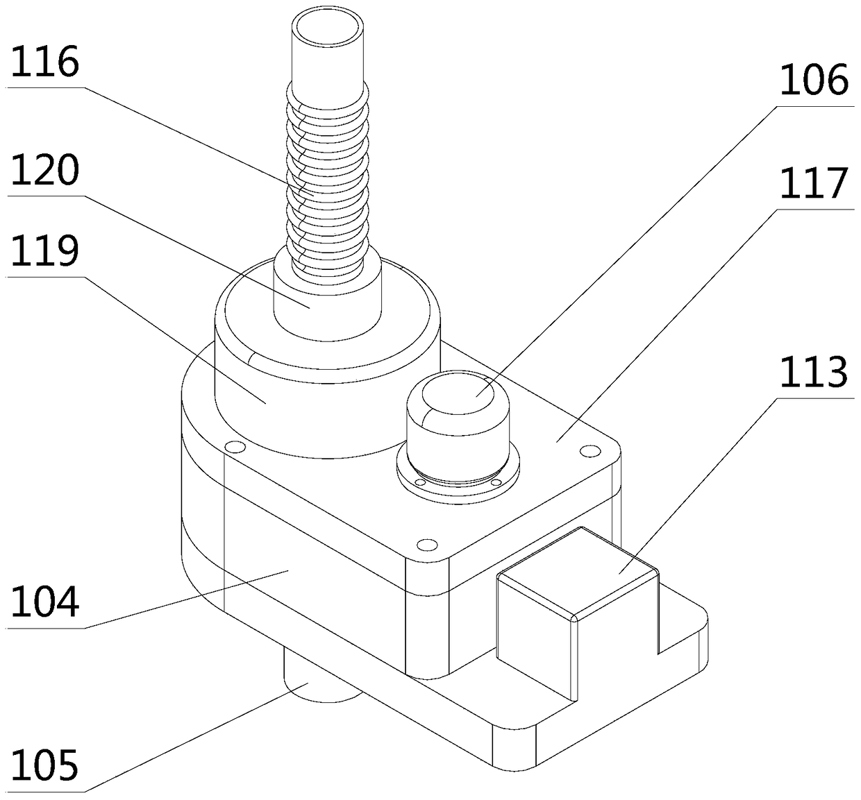 Indoor solidified soil mixing device