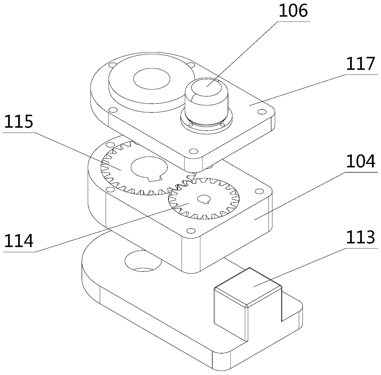 Indoor solidified soil mixing device