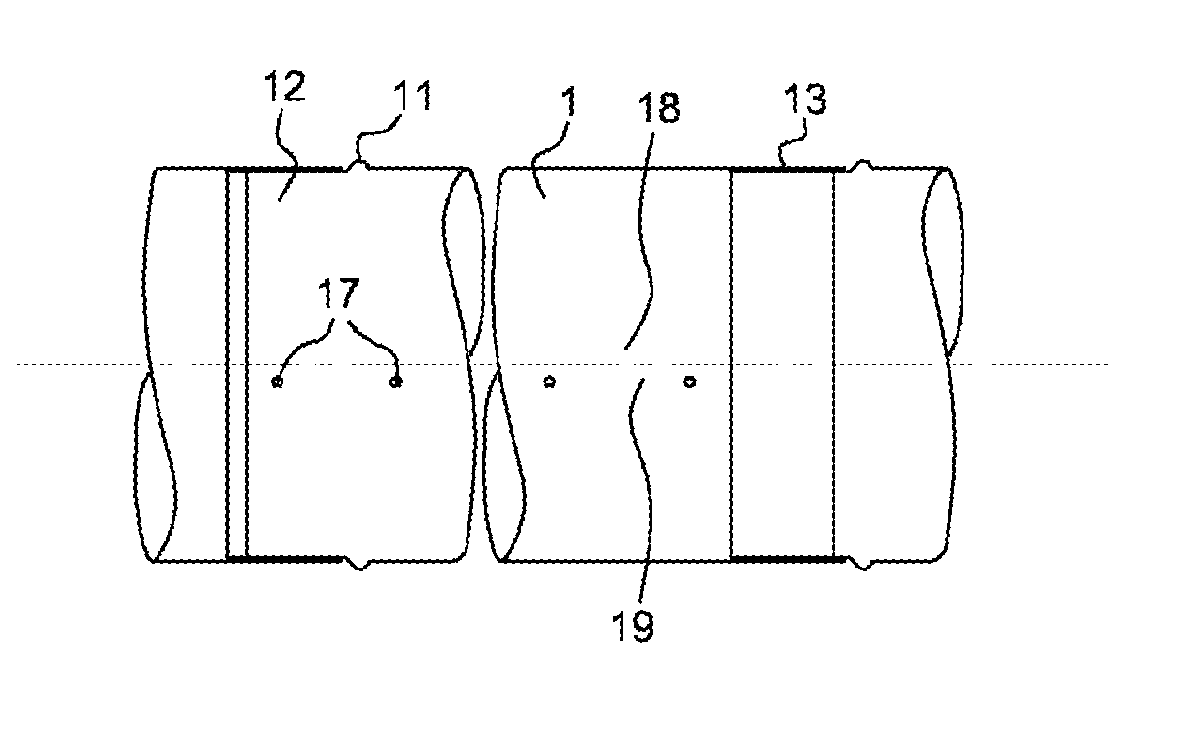 Method and device for manufacturing a tubular lagging element from sheet metal