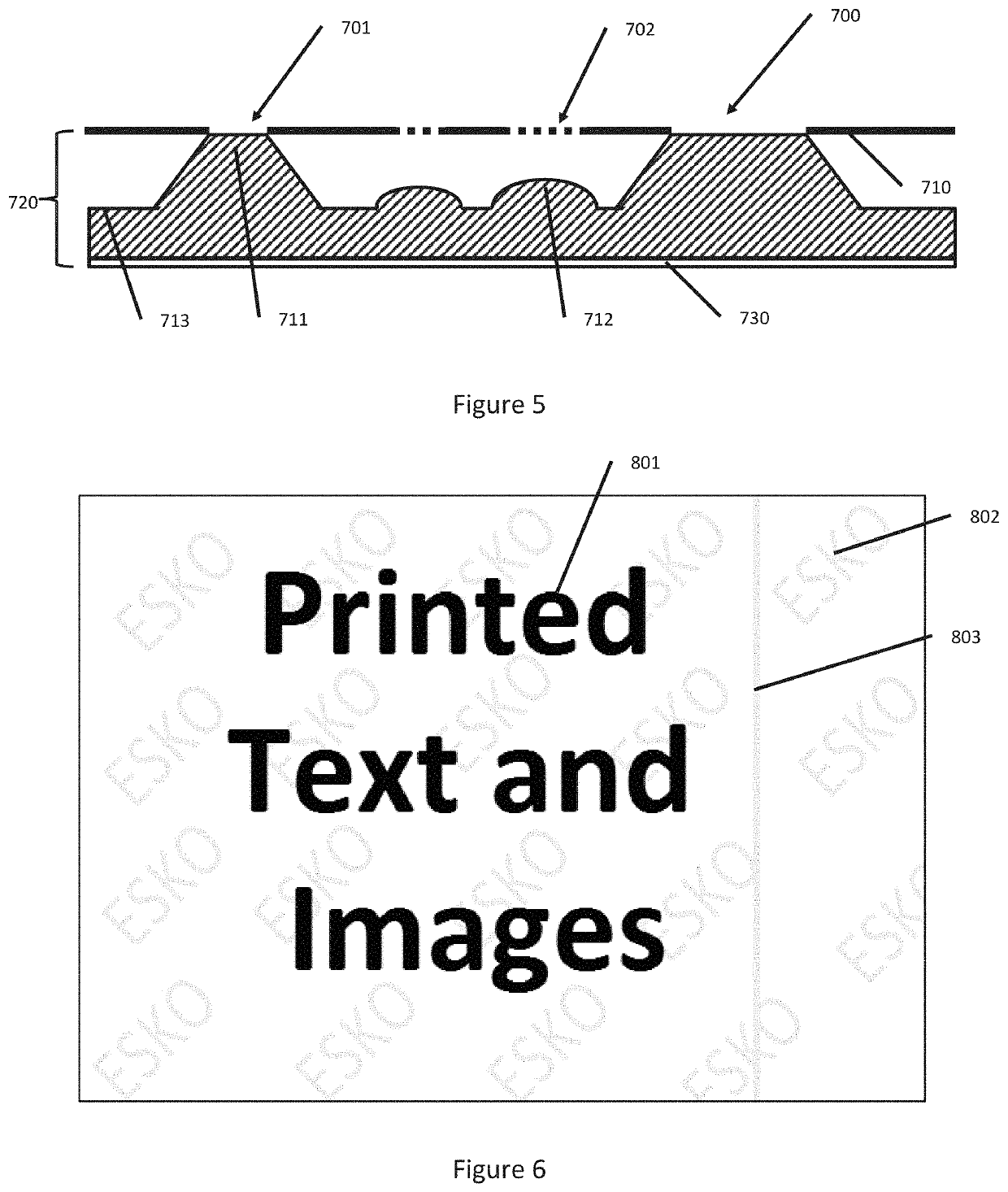 System and process for persistent marking of flexo plates and plates marked therewith