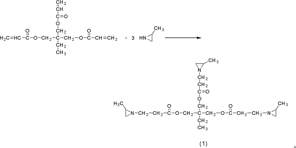 Method for improving aziridine cross-linking agent stability