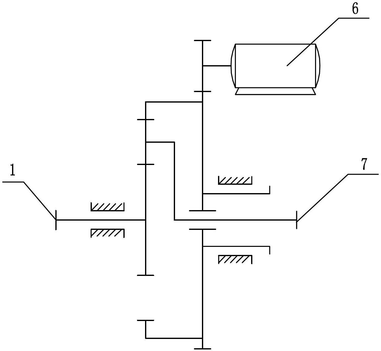 Variable-ratio speed regulation device