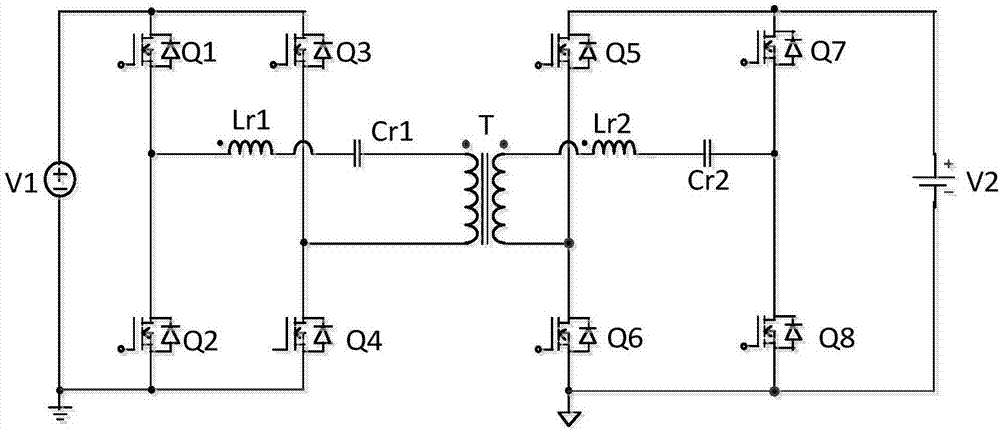 Bidirectional LLC resonant direct current-direct current converter