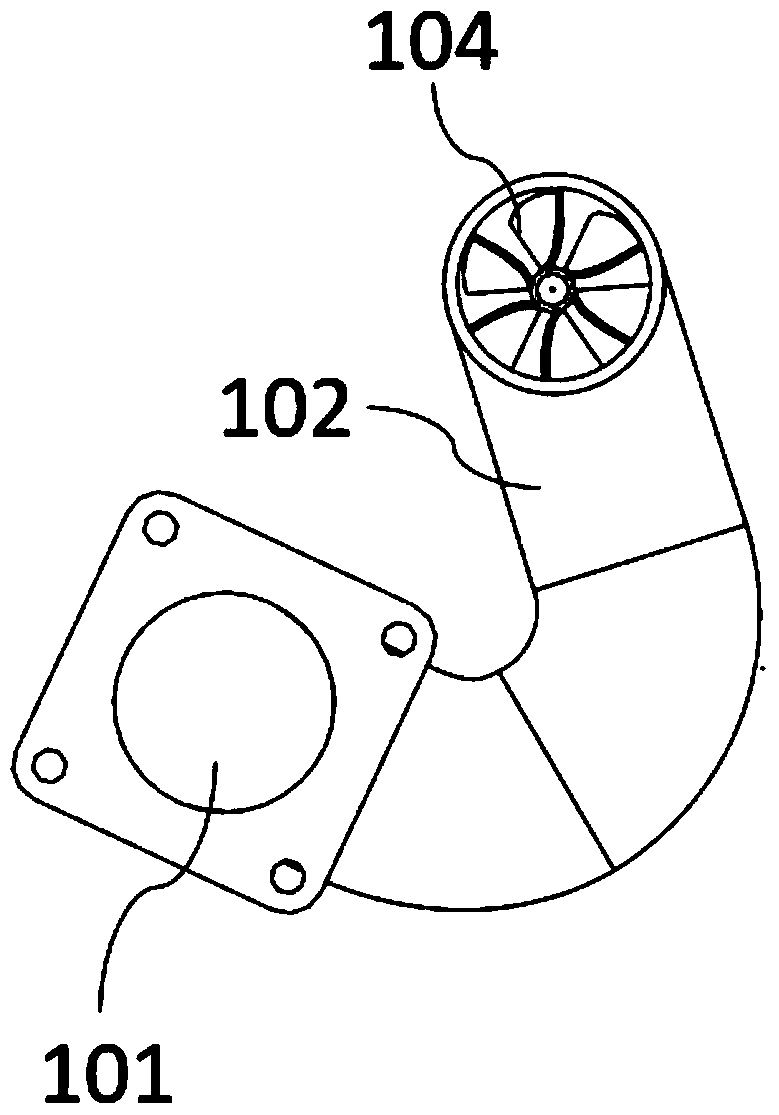 Gas inlet connecting pipe assembly and natural gas engine comprising same