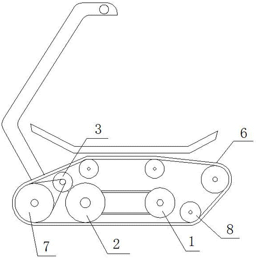 Split tracked vehicle