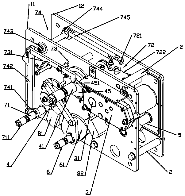 Spring operation mechanism for load switch