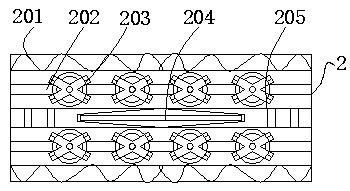 X-shaped pattern groove with heat dissipation function