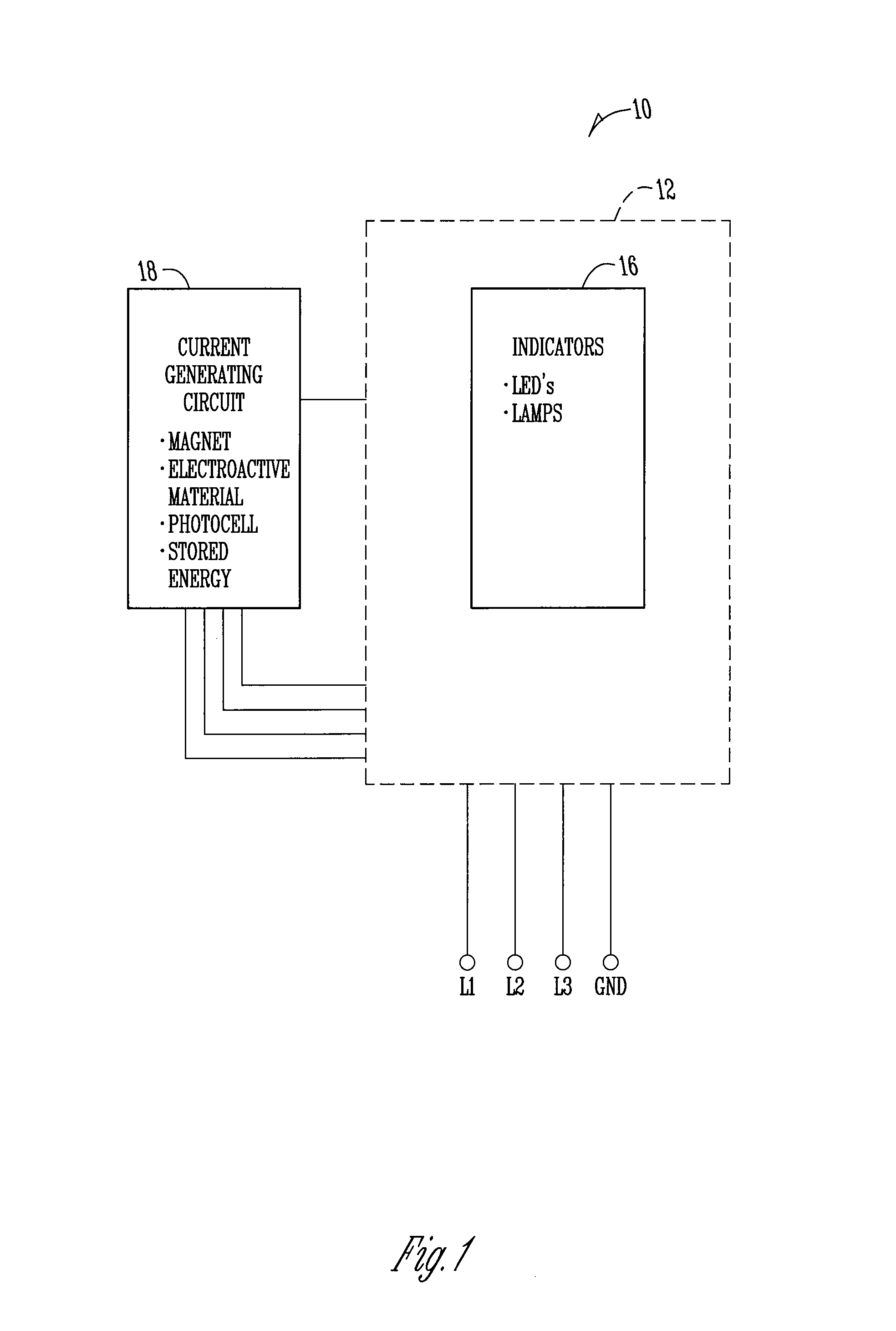 Voltage indicator test mechanism