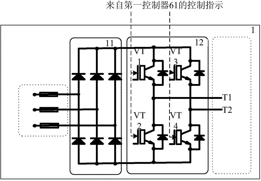 Frequency converter power unit and frequency converter