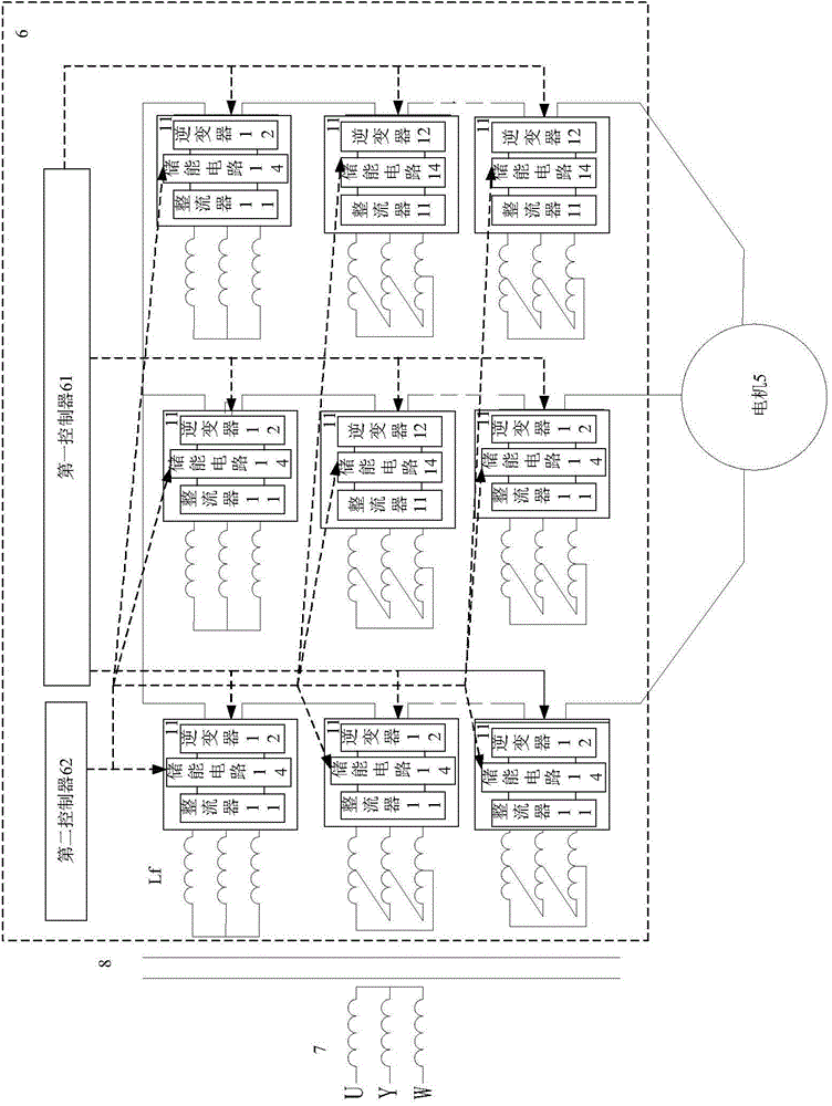 Frequency converter power unit and frequency converter