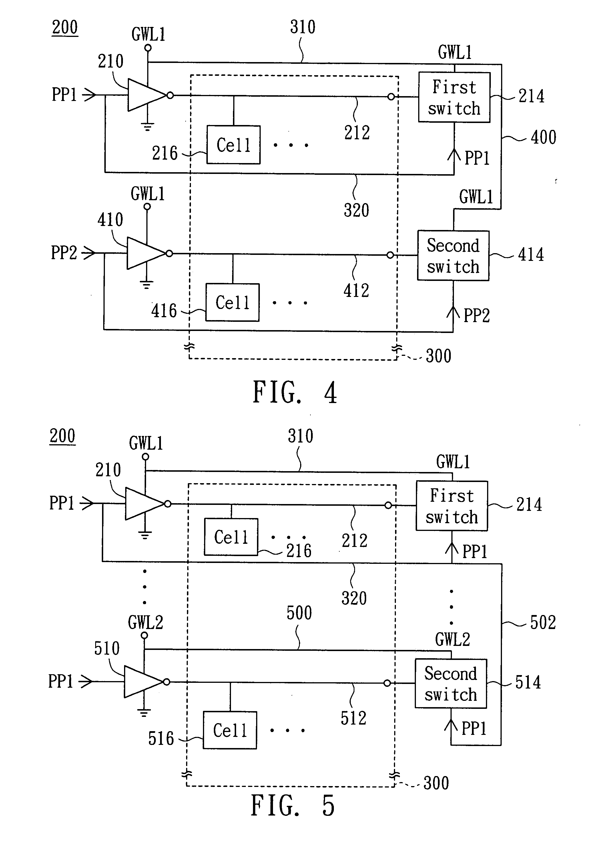 Memory and method for charging a word line thereof