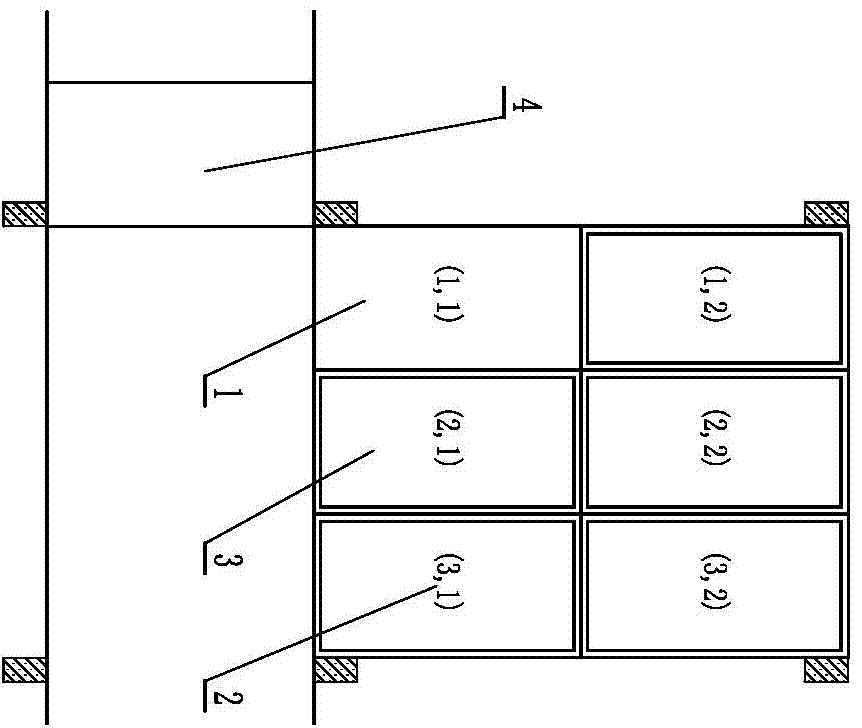 Planar longitudinal and transverse movement system for vehicle carrying plates