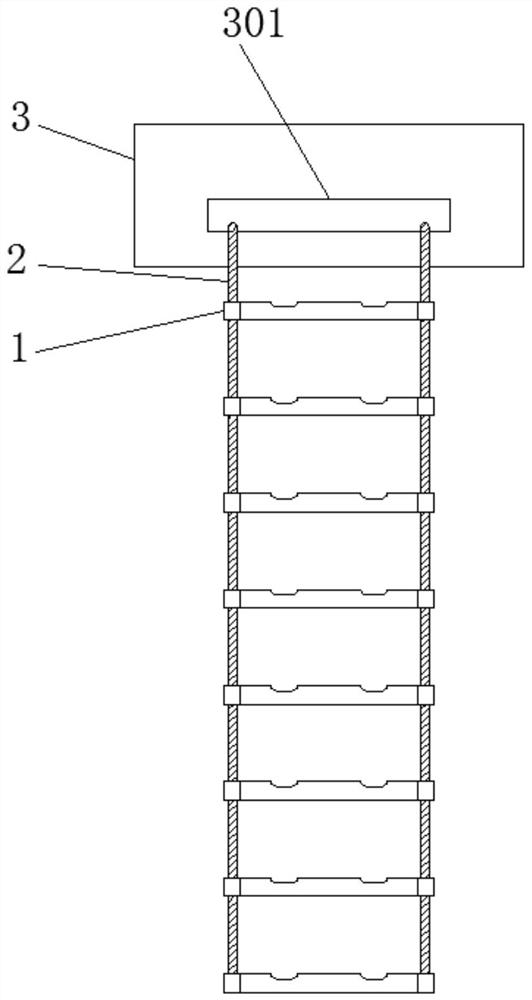 Anti-corrosion aluminum round pipe step rope ladder