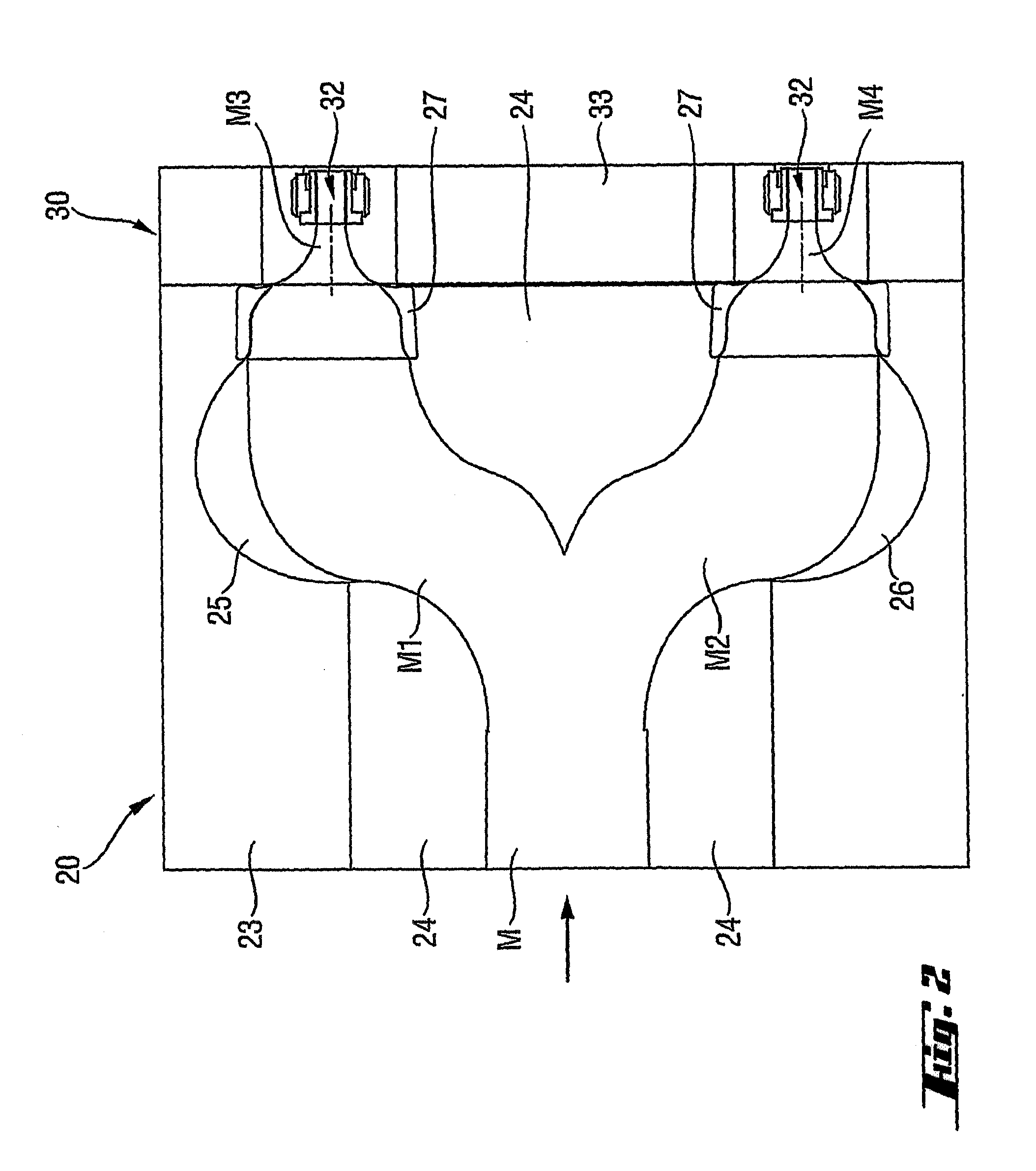 Device and method for the extrusion of viscoelastic materials