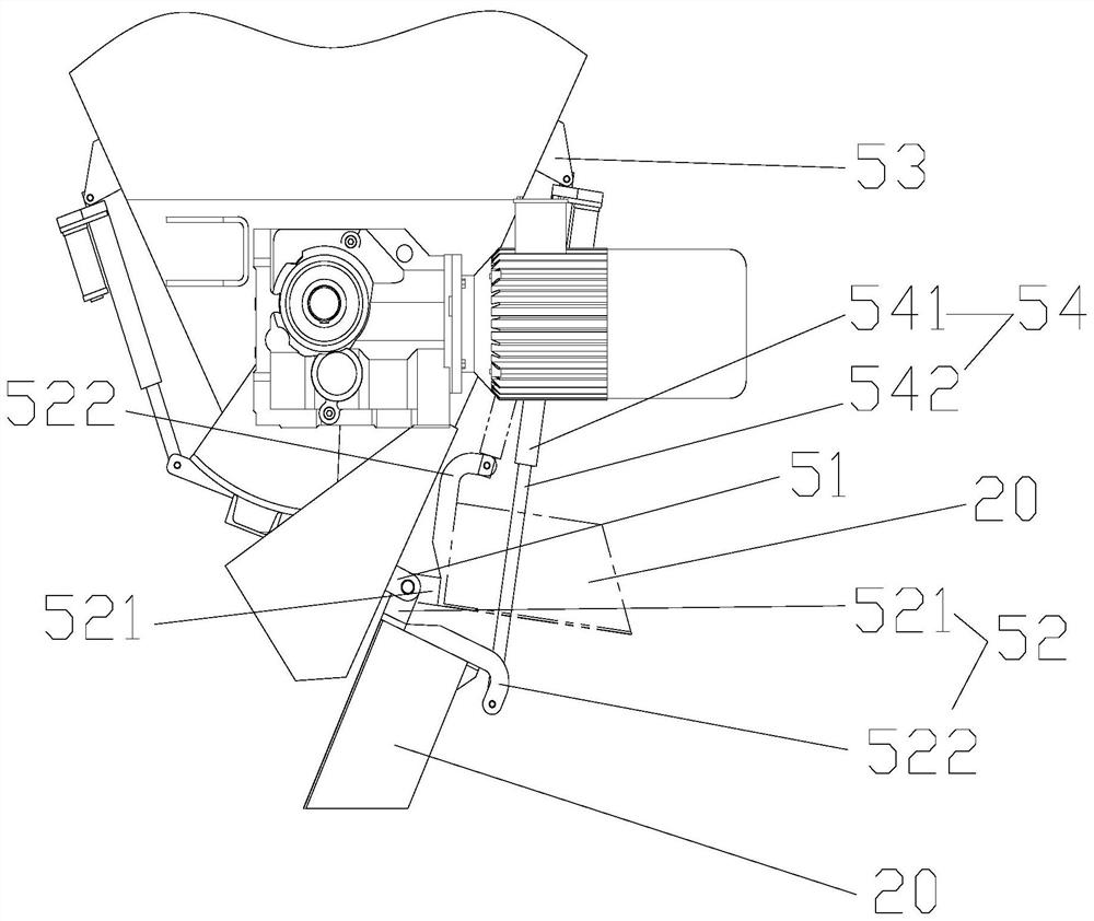 Material distribution equipment and stair pouring process