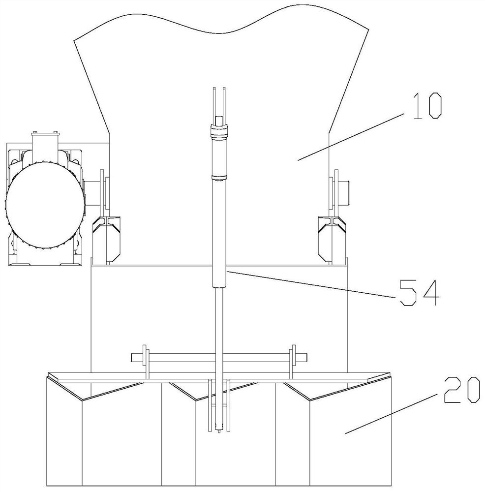 Material distribution equipment and stair pouring process