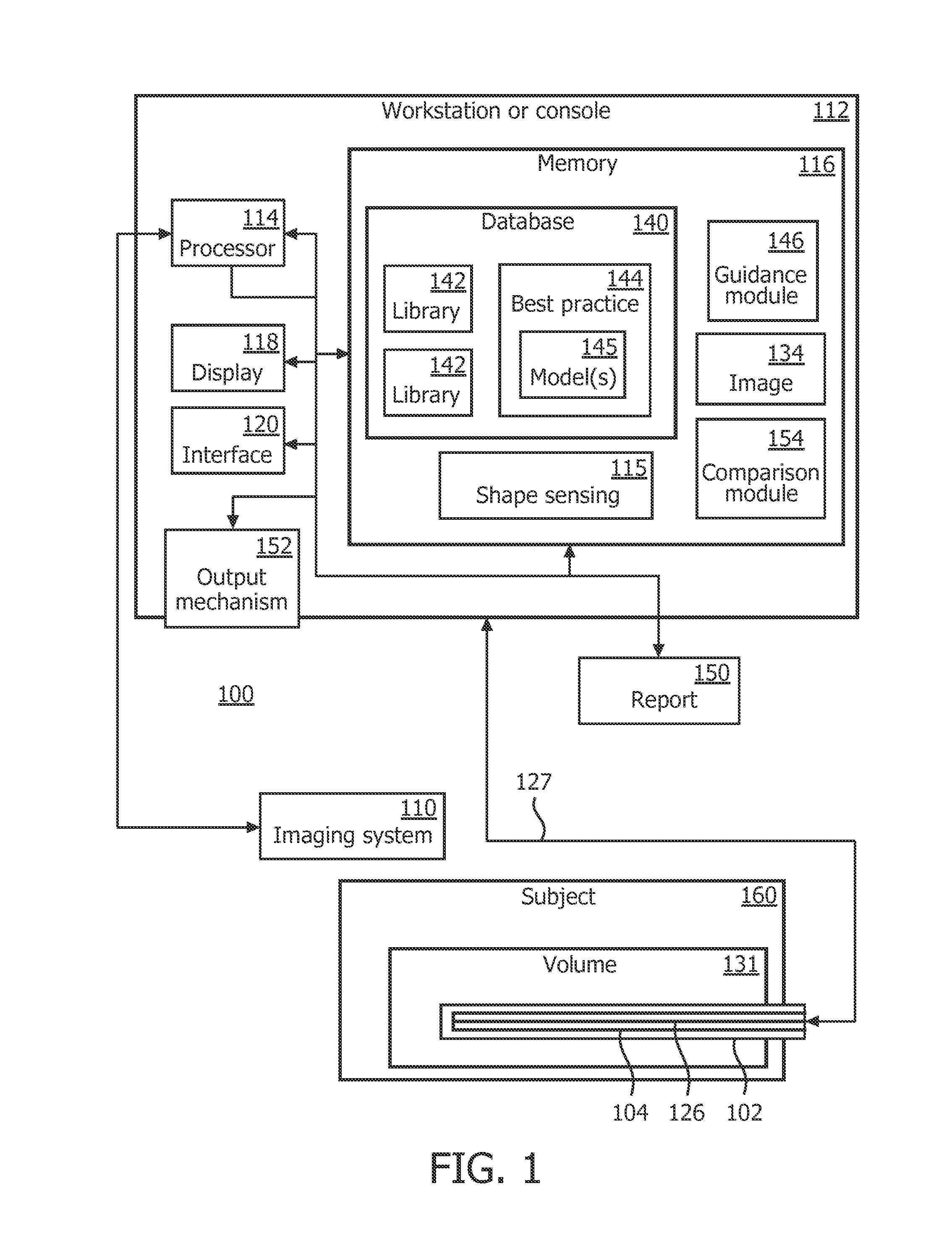 Clinical decision support and training system using device shape sensing