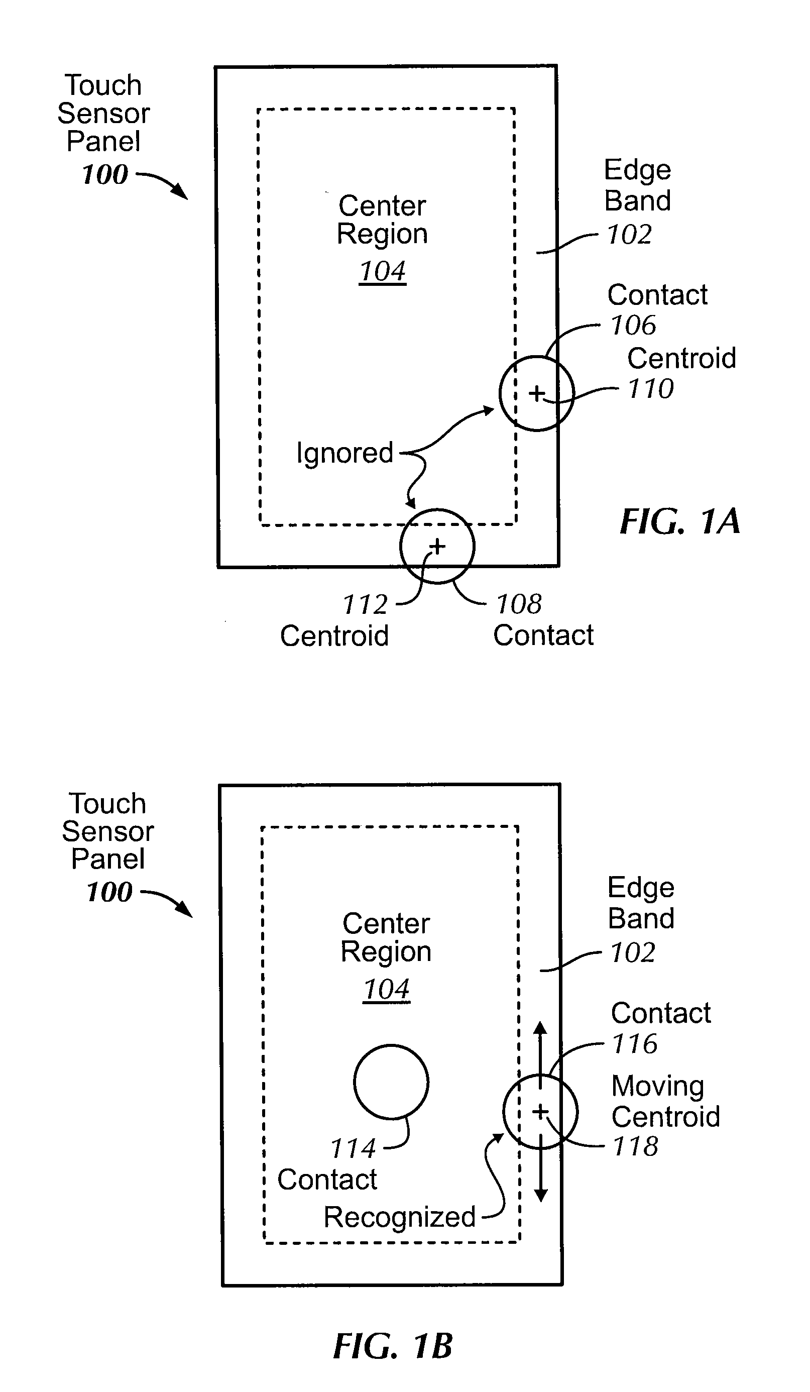 Selective Rejection of Touch Contacts in an Edge Region of a Touch Surface