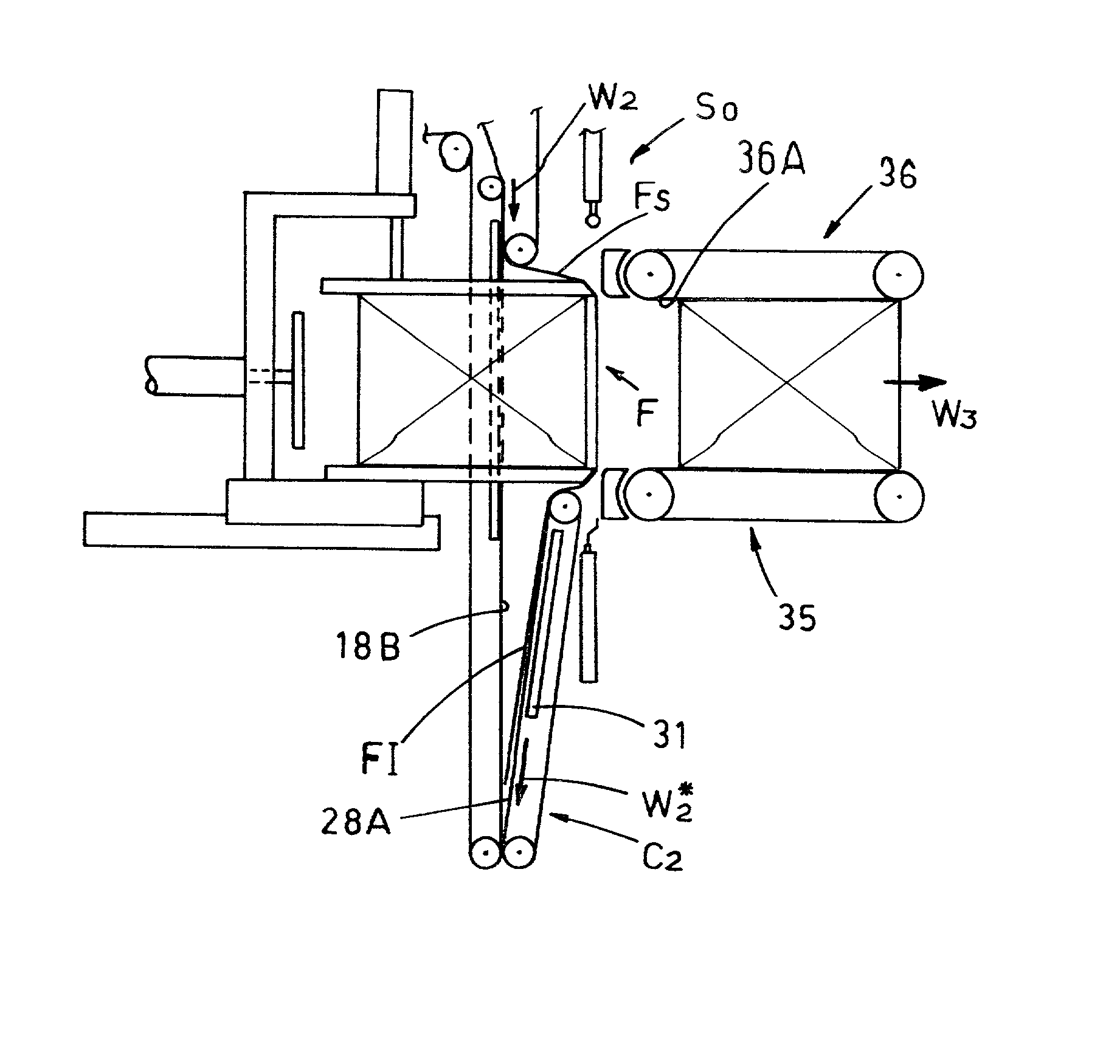 Machine for packaging stacks of multiply paper articles or the like into wrappings obtained from a wrapping sheet
