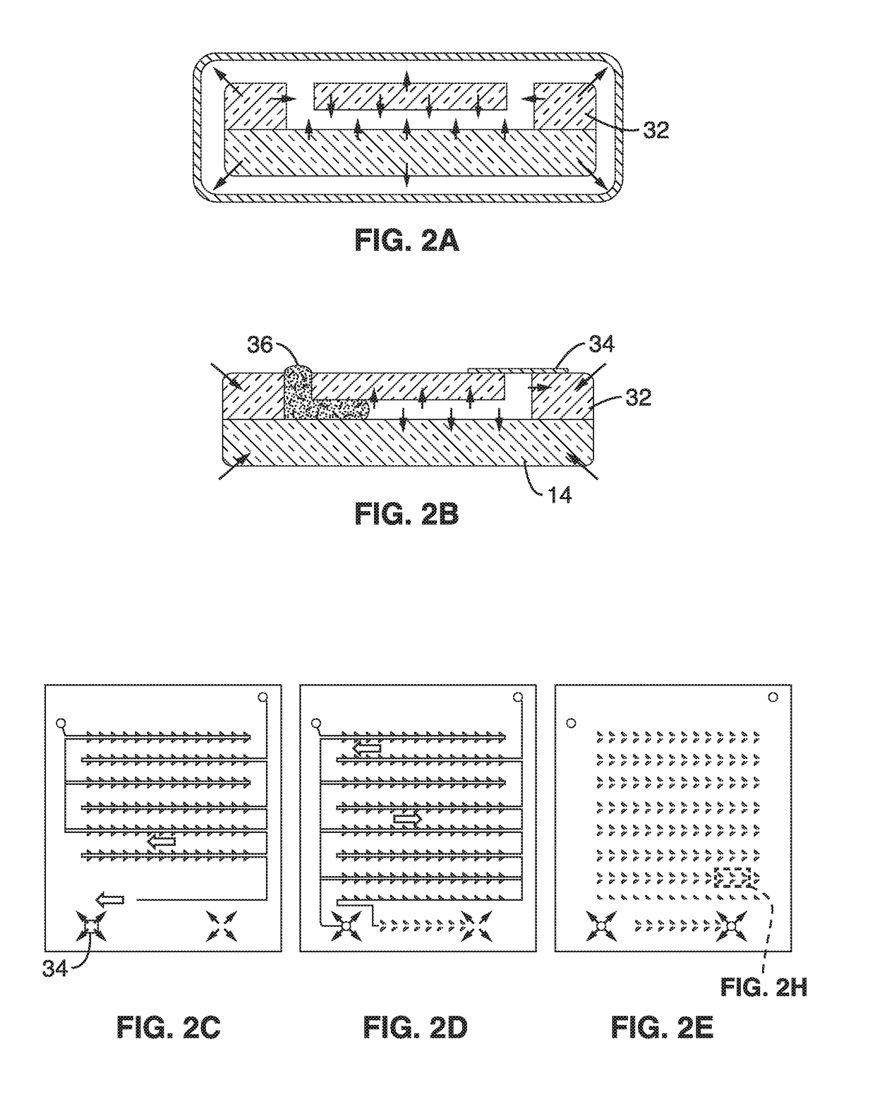 Self-powered microfluidic chip with micro-patterned reagents