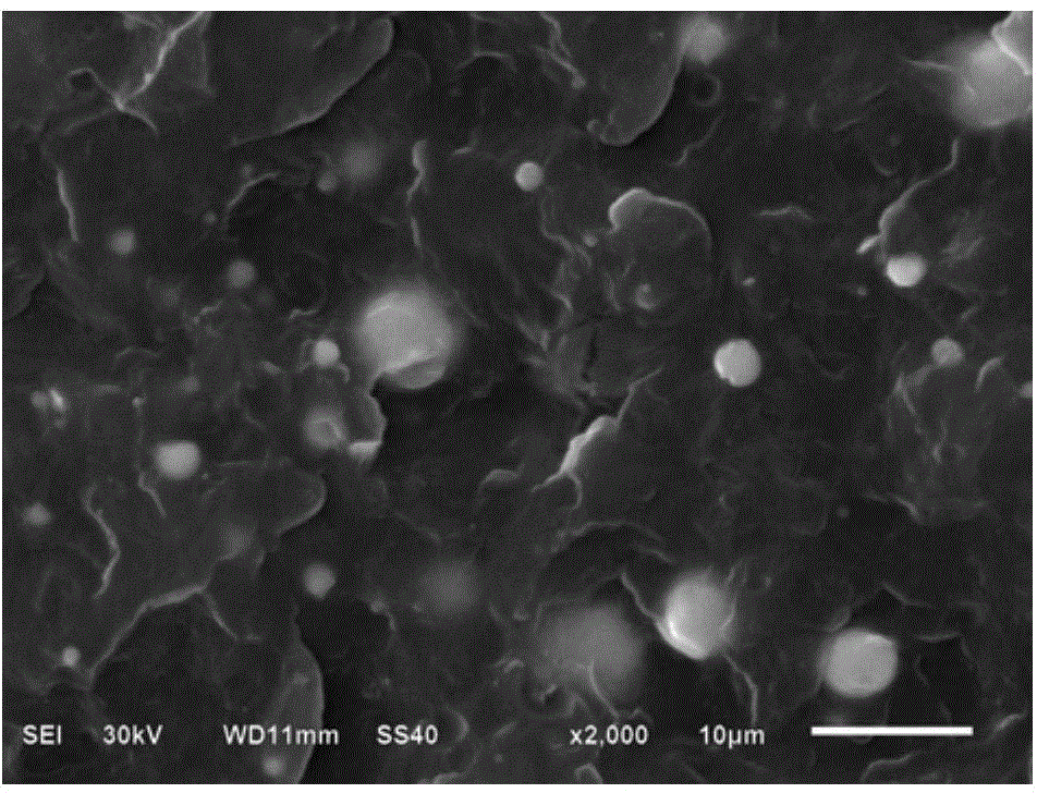 Modified tin fluorphosphate glass/polypropylene hybrid material and preparing method thereof