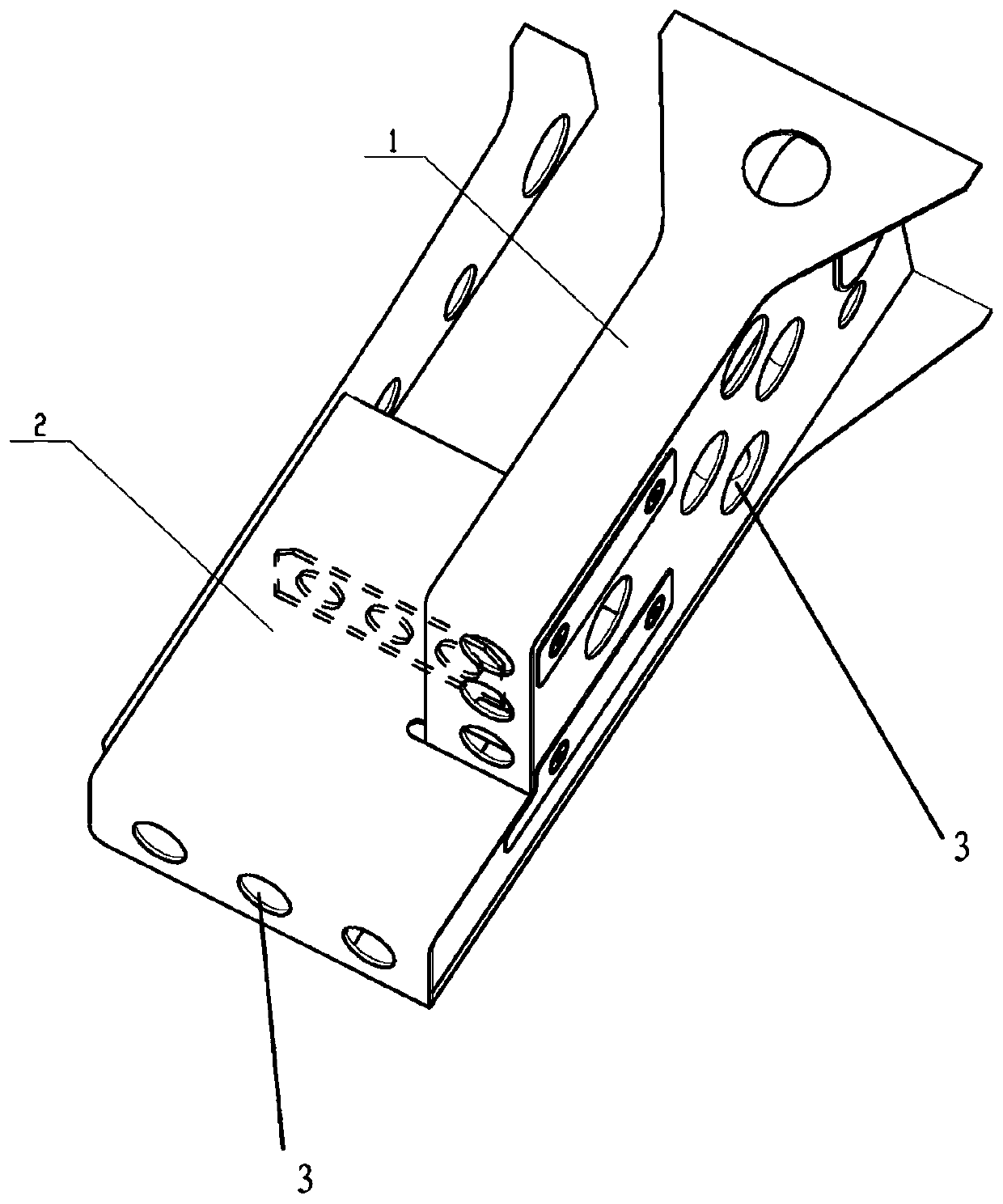 Beam device used for installing ground test equipment