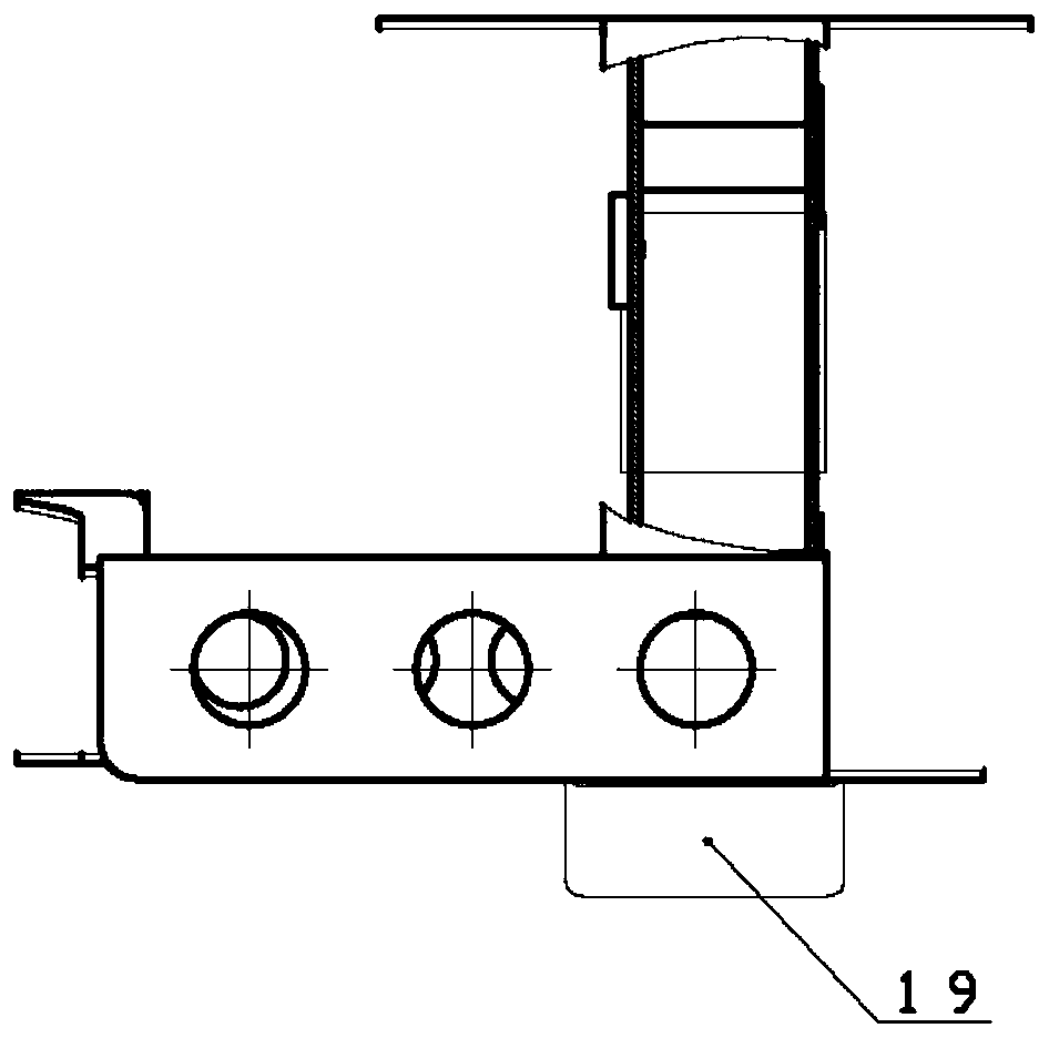 Beam device used for installing ground test equipment