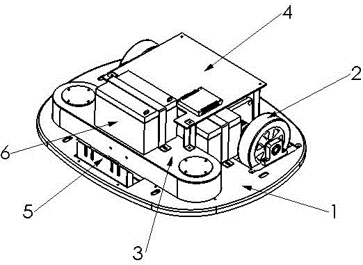 Moving chassis for indoor service robot