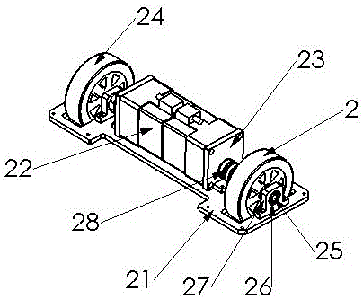 Moving chassis for indoor service robot