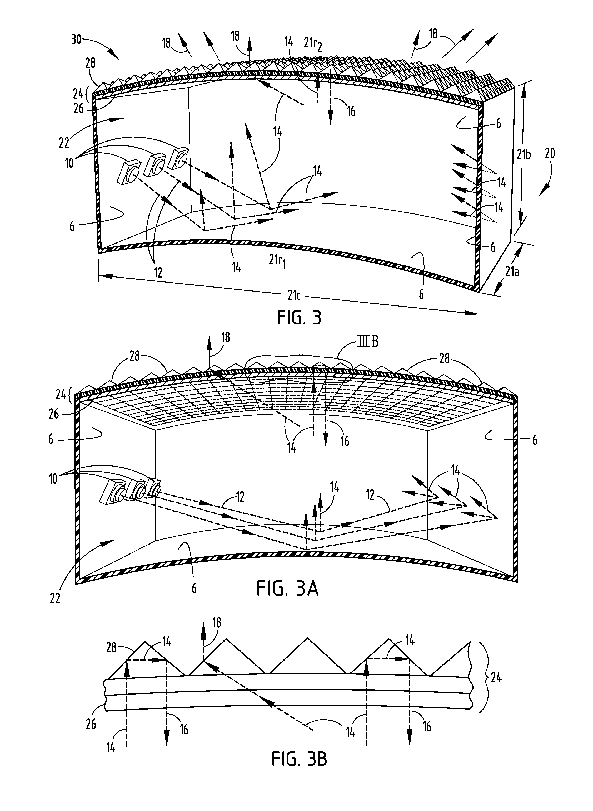 Vehicle light assembly with photon recycling