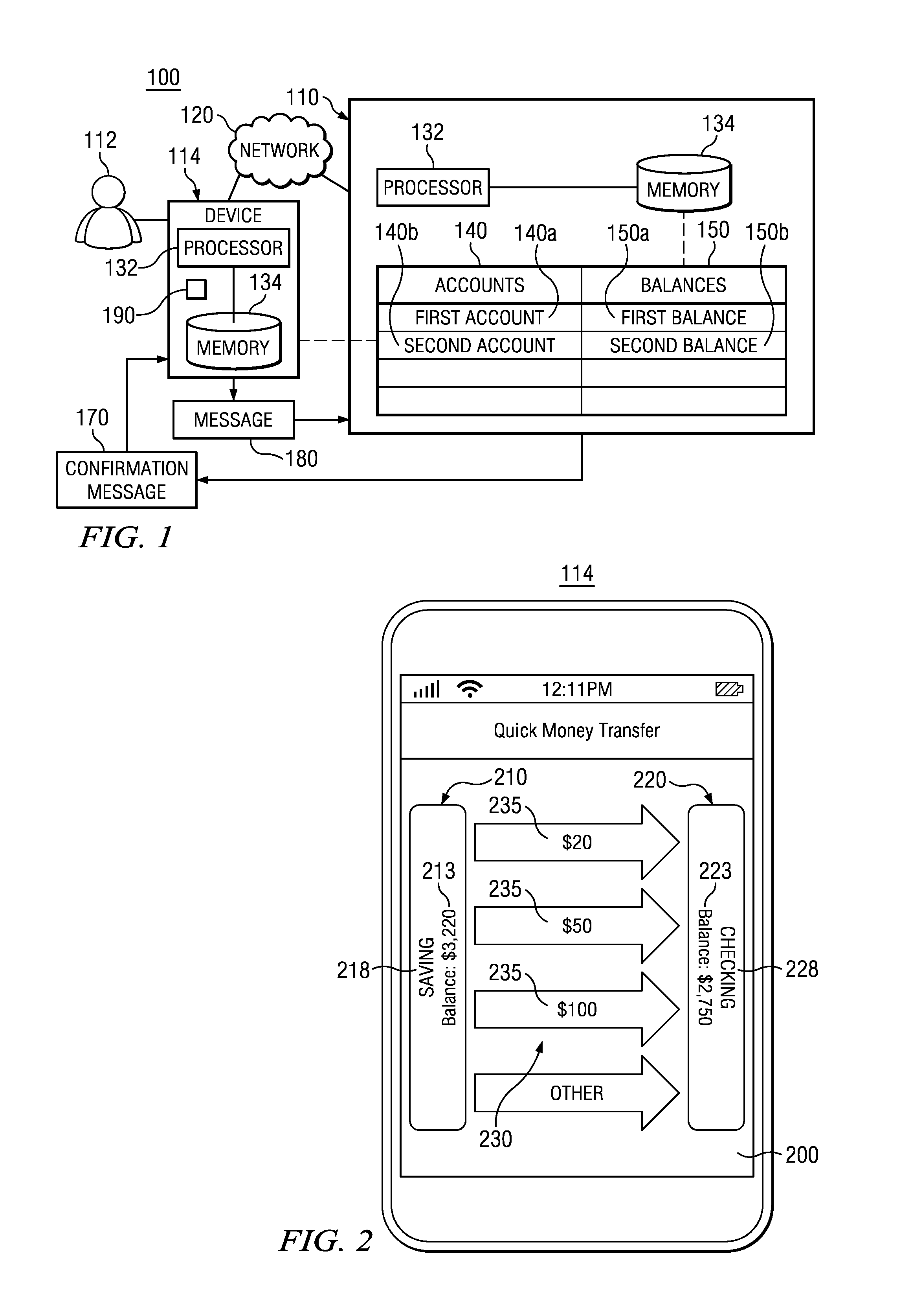Apparatus and Method for the Electronic Transfer of Balances Between Accounts