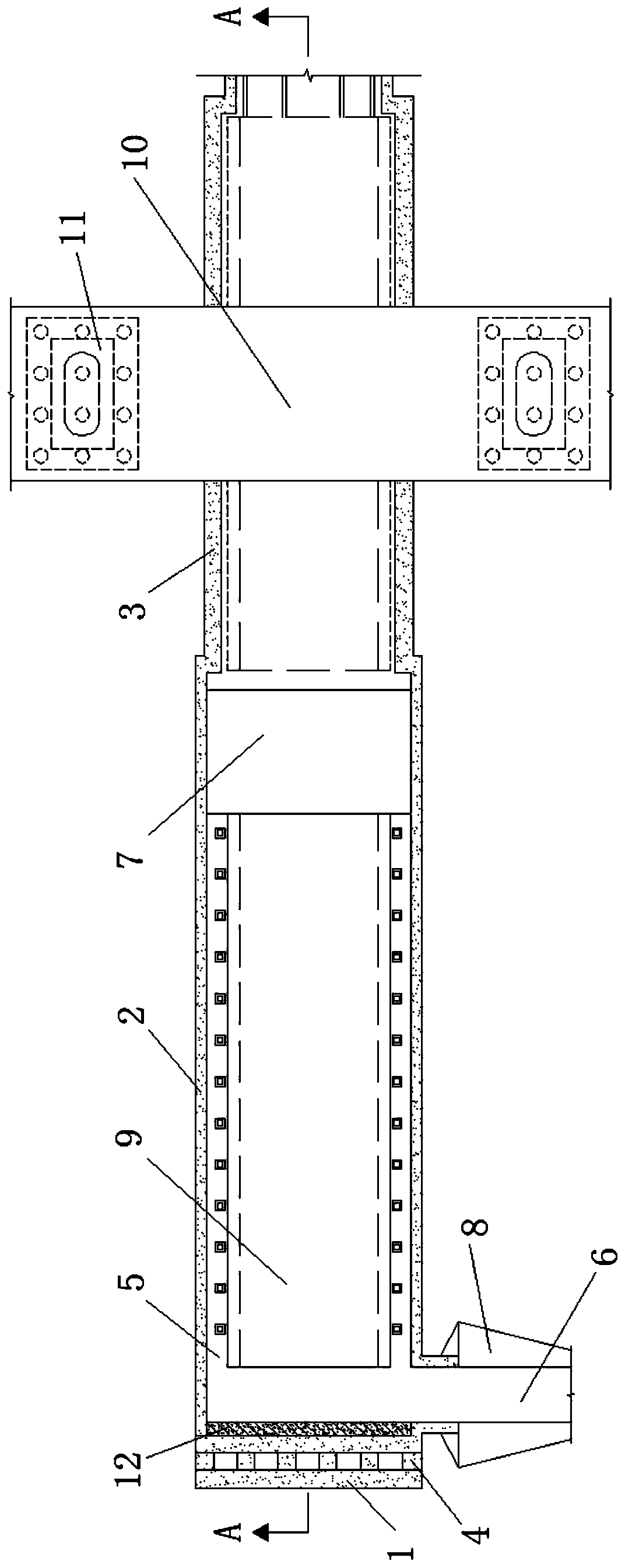Jacking municipal frame bridge structure and construction method