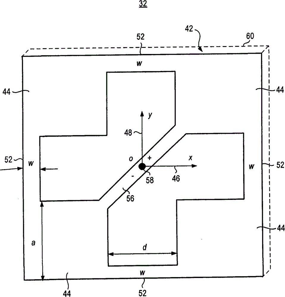 Dual-polarized, microstrip patch antenna array, and associated methodology, for radio device