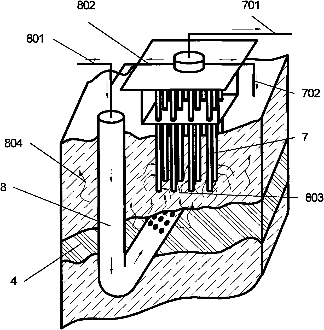 Method and device for exploiting sea natural gas hydrate