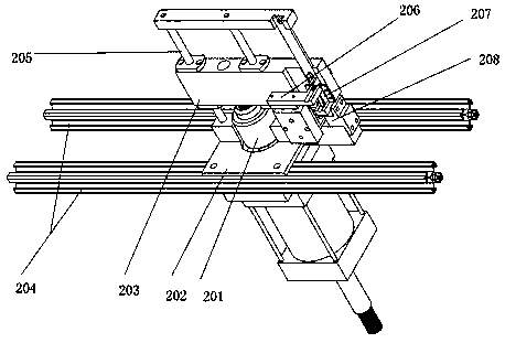 Cutting and jointing device for automatic grafting of seedlings