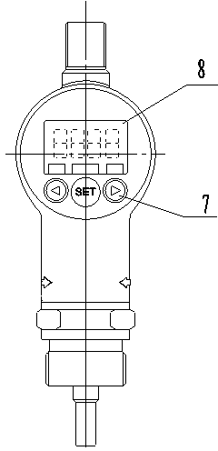 Digital display type electronic temperature relay