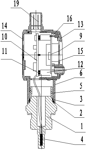 Digital display type electronic temperature relay